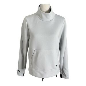 Under Armour Jacket Womens Medium White Black Fitness Athletic Exercise Pullover